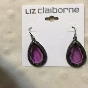 Liz Claiborne Purple Earrings